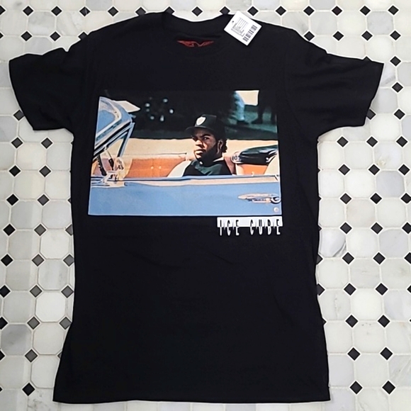 NWT Urban Outfitters Ice Cube Tshirt Black Size S - Picture 1 of 3